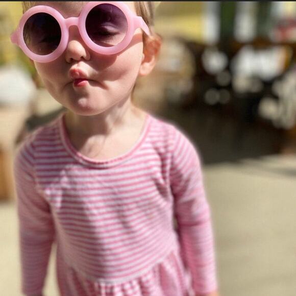 NEW Child sunglasses 3 piece collection in light pink tortoiseshell dark pink - Picture 2 of 2